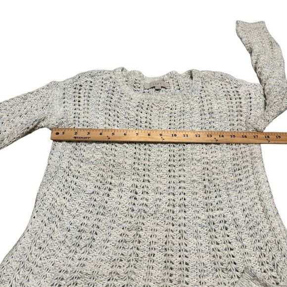 LOFT Cream Textured Knit Sweater Sz Petite Medium - Picture 9 of 12